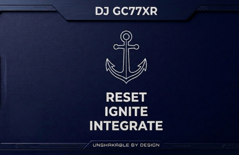 DJ GC77XR — Reset, Ignite, Integrate — Unshakable by Design
